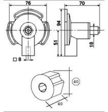 Embout octo40 - 271001